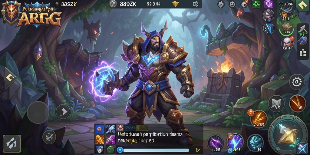 Tampilan menarik dari gameplay <strong>889ZK</strong> dalam dunia ARPG.