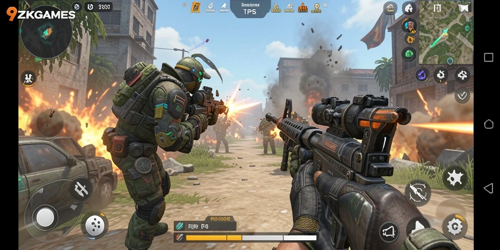 Tampak seru saat gameplay intens dari 9ZKGAMES.