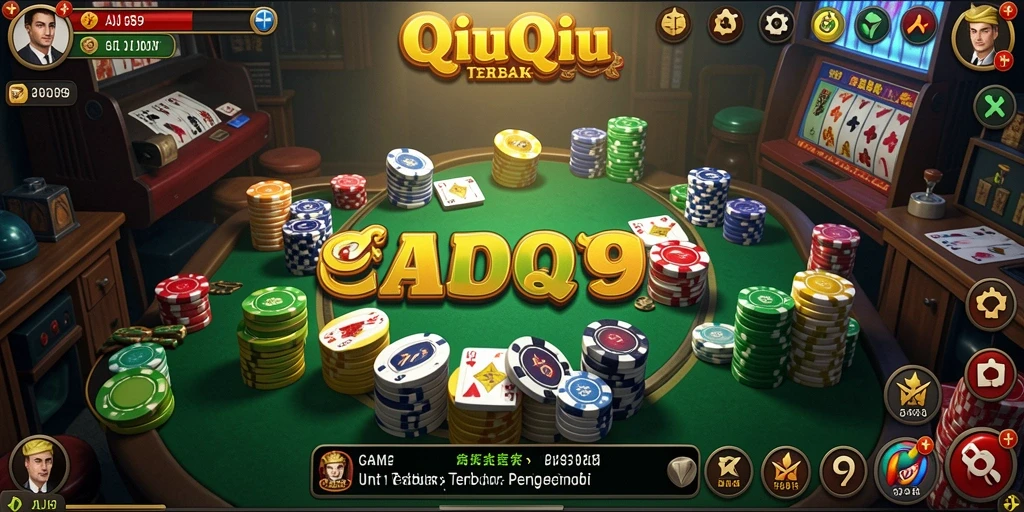 Tampilan utama gameplay QiuQiu yang seru dan menantang.