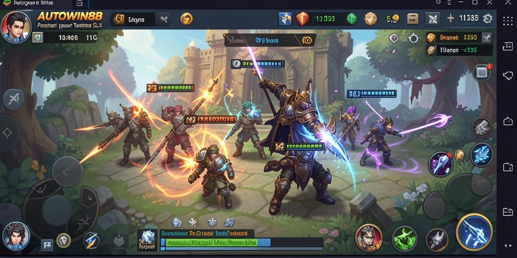 Tampilan menawan gameplay AUTOWIN88 dalam pertempuran strategis.
