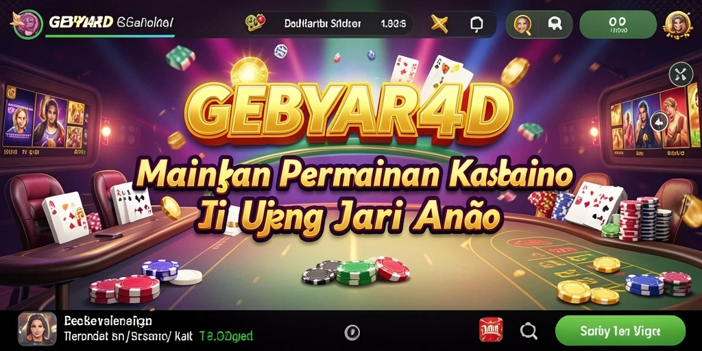 Tampilan permainan GEBYAR4D yang memukau dan interaktif.