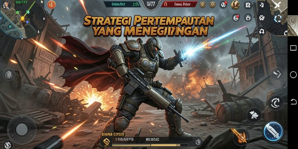Screenshot gameplay GN777 menampilkan pertempuran strategis yang mendebarkan.