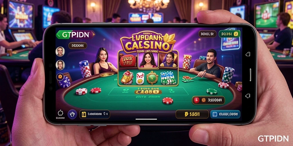 Screenshot gameplay GTPIDN dengan dealer langsung yang profesional.