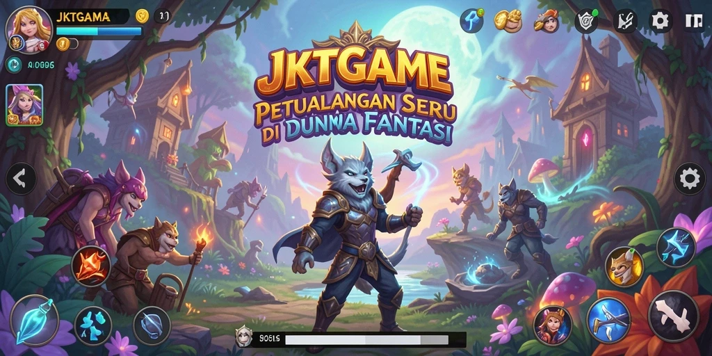 Tampilan gameplay JKTGAME yang menakjubkan di dunia petualangan.