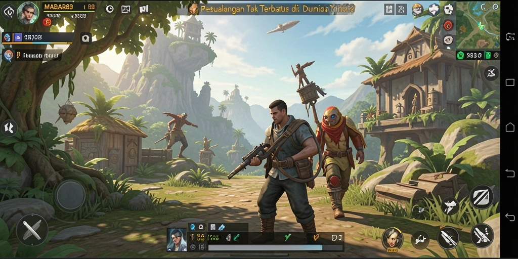 Gameplay MABAR88 yang memukau dalam dunia terbuka.