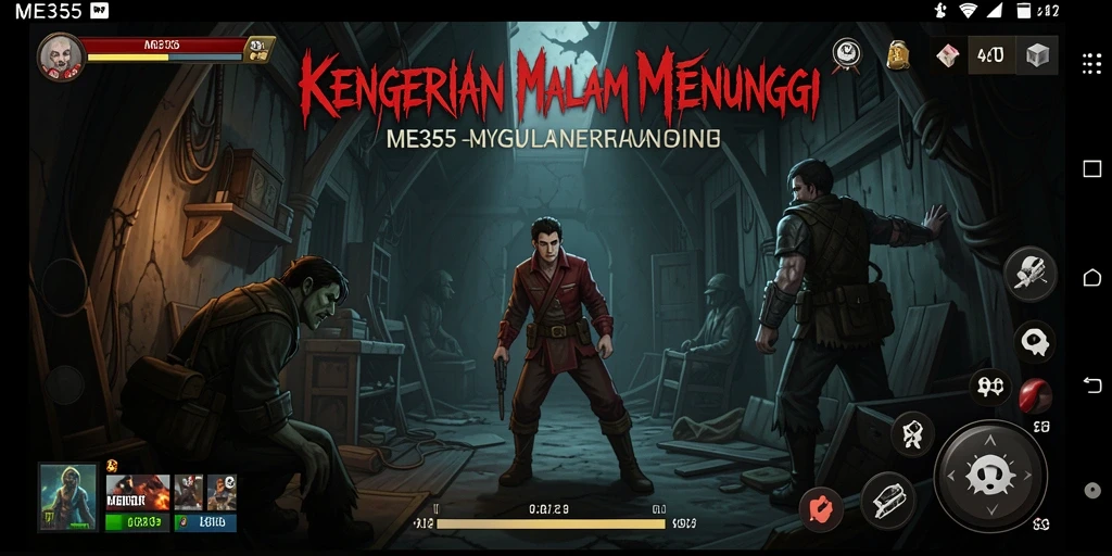 Screenshot game ME355 dengan suasana mencekam dan gameplay yang menakutkan.