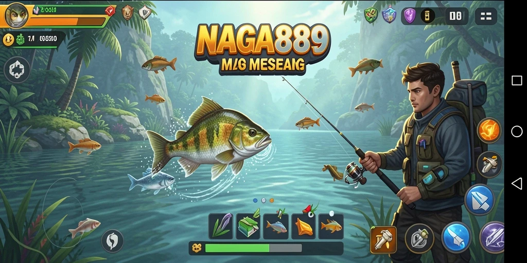 Tampilan gameplay seru dalam NAGA889 dengan pengalaman memancing yang menantang.