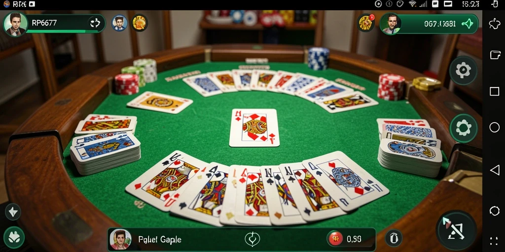 Tampilan gameplay gaple yang seru dan menarik di RP6677.
