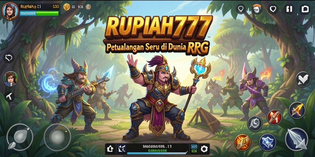 Tampilan gameplay RUPIAH777 yang penuh aksi dan petualangan RPG.