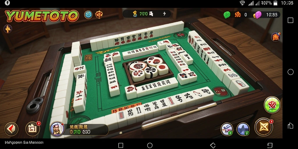 Tampilan gameplay Mahjong yang seru dan menantang di YUMETOTO.